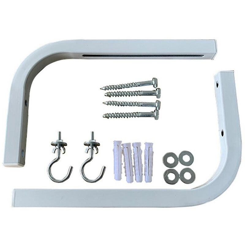 Coocheer - 90-Grad-Projektionswand-Wandhalterung, Projektionswand-L-Halterung, verstellbare Deckenhalterung für HD-Projektor-Leinwand