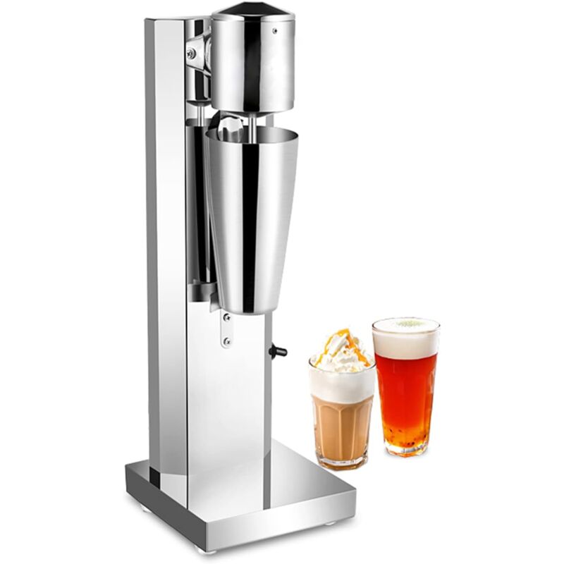Milchshake Mixer Edelstahl Standmixer Eiweiß Shaker Mixer 650ml, Protein Shaker Elektrisch für Smoothies, Cocktails, Milchshakes u.a. Getränke
