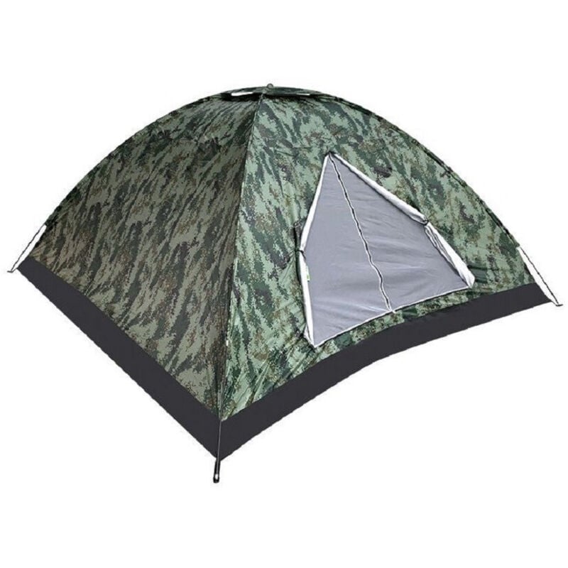 Trade Shop Traesio - Trade Shop - militär-campingzelt 2 plätze mit insektenschutznetz 200X140X100 cm 4096182 -