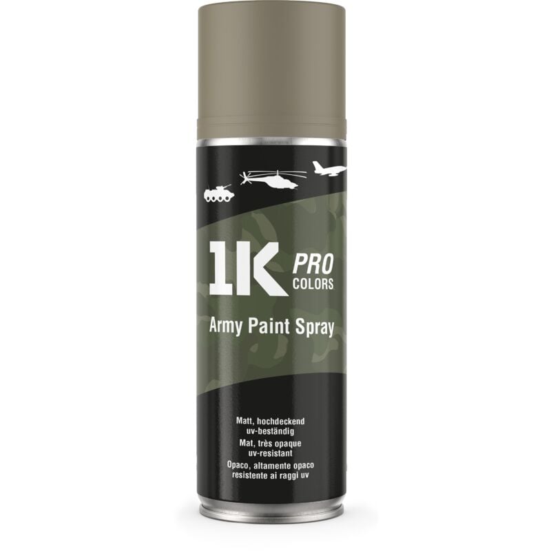 Militär-Farbspray Army 1K PRO – 400ml Spraydose RAL1019 Desert