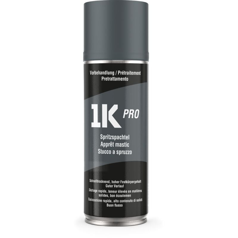 Colors - Militär-Farbspray Army 1K pro – 400ml Spraydose Spritzspachtel grau matt