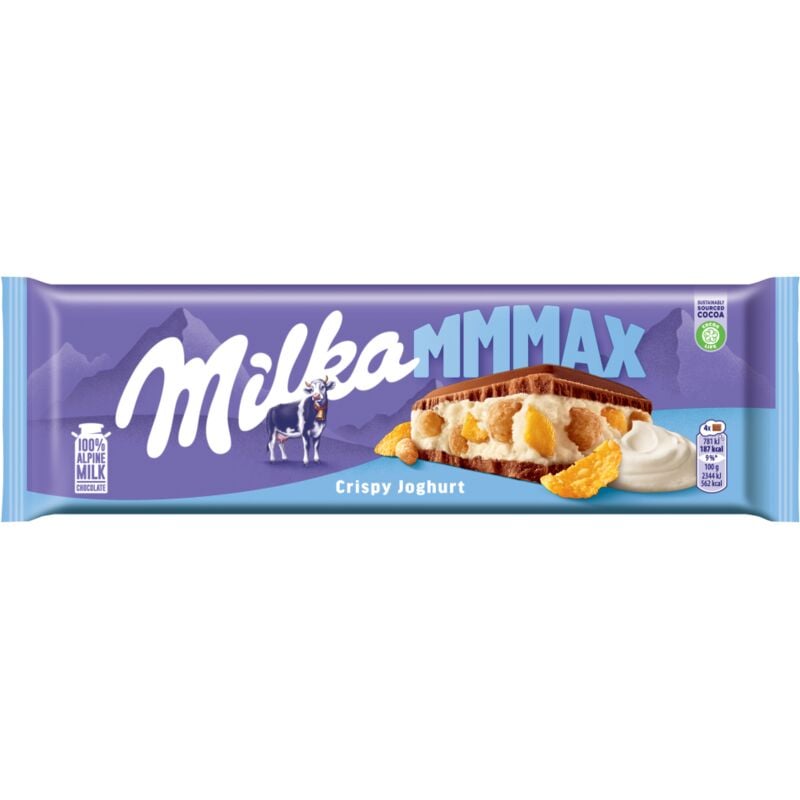 Milka Mmmax: Milchschokolade mit Joghurt und Flocken 300g