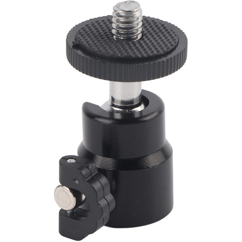 Mini-360°-Kugelkopf für Kameras und Camcorder mit 1/4'-Anschluss (Schwarz)