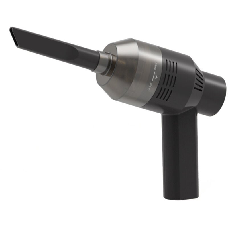 Mini-Akku-Staubsauger mit Tastatur (Schwarz, eingebauter 18-W-Staubsauger, 2000-mAh-Akku)