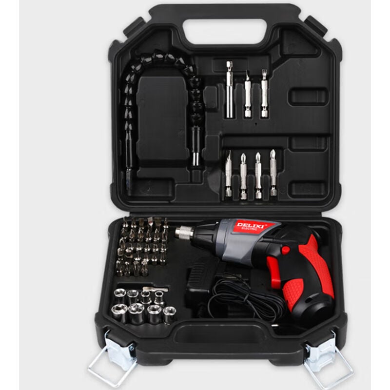 Mini-Akkuschrauber-Set Multiplex 3.6V 5Nm 46-TLG Komplett-Set mit Bohrfutter für als Akku-Bohrschrauber