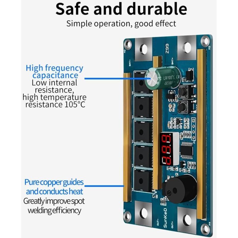 Mini-Punktschweißgerät mit Akkubetrieb, tragbares Schweißgerät zum Schweißen von Nickelblechen, intelligentes, akkubetriebenes Punktschweißgerät mit
