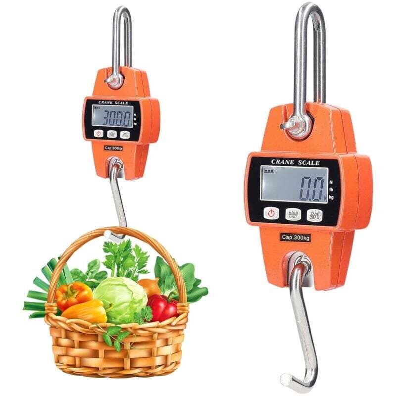 Mini-Digitalwaage mit kleinem Haken, 300 kg/0,05 kg digitale Kranwaage, hochpräzise Sensoren, tragbare elektronische Hängewaage für Jagd,