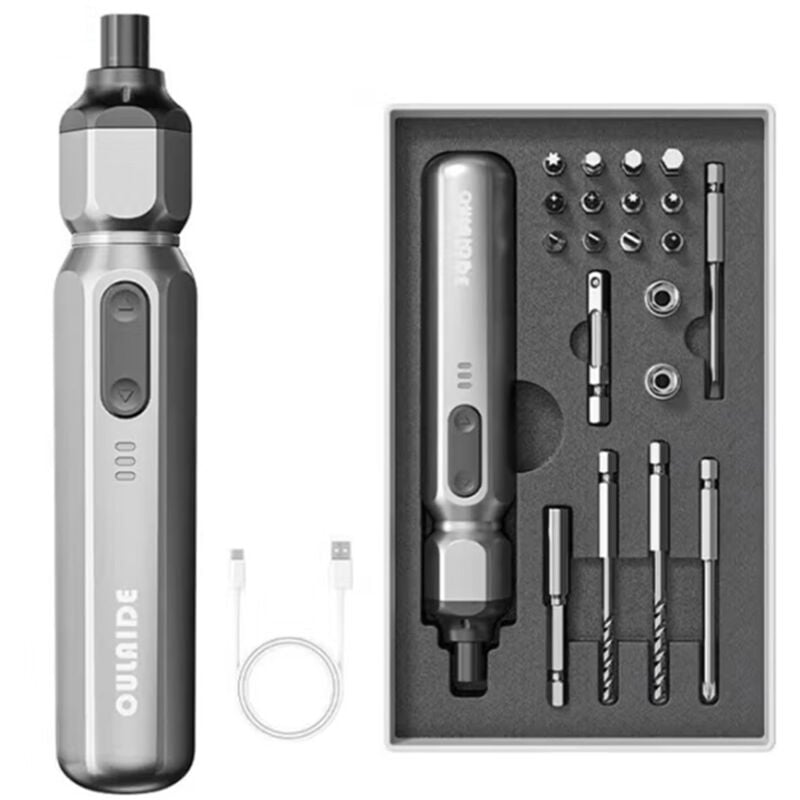 Mini Elektro Schraubendreher Set, 20 in 1 Magnetischer Mini Feinmechaniker Werkzeug Set, Präzisionsschraubendreher Reparatur Set mit 12 Bits für