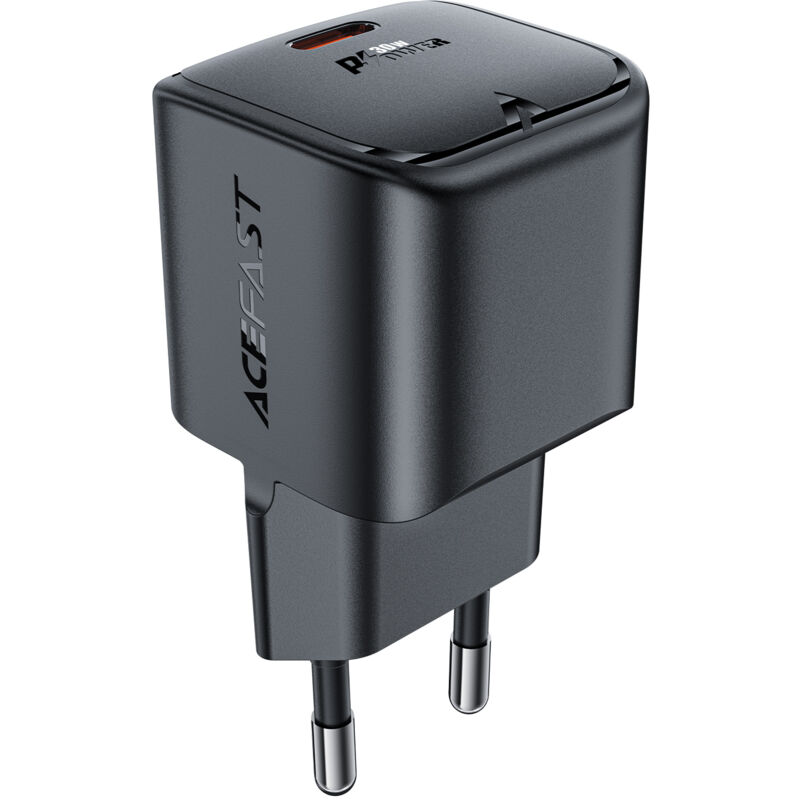 Mini GaN PD 30W USB-C-Wandladegerät Schwarz