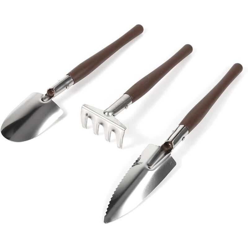 Mini-Gartenpflanzen-Topfwerkzeug, kleine Schaufel, Rechen, Arbeitsset, Spielzeug für Kinder, Geschenke, Sukkulenten, Kakteen, Zimmerpflanzen