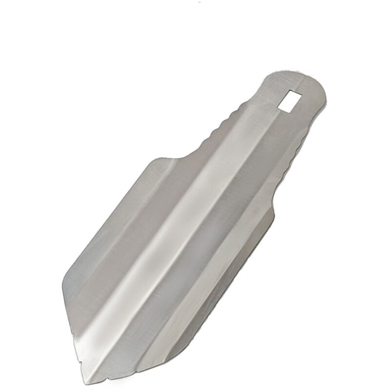 Gabrielle - Mini-Gartenschaufel aus Titan, tragbare Campingschaufel, Camping-Gadgets, ultraleichte Gartenarbeit im Freien, Camping (Silber)