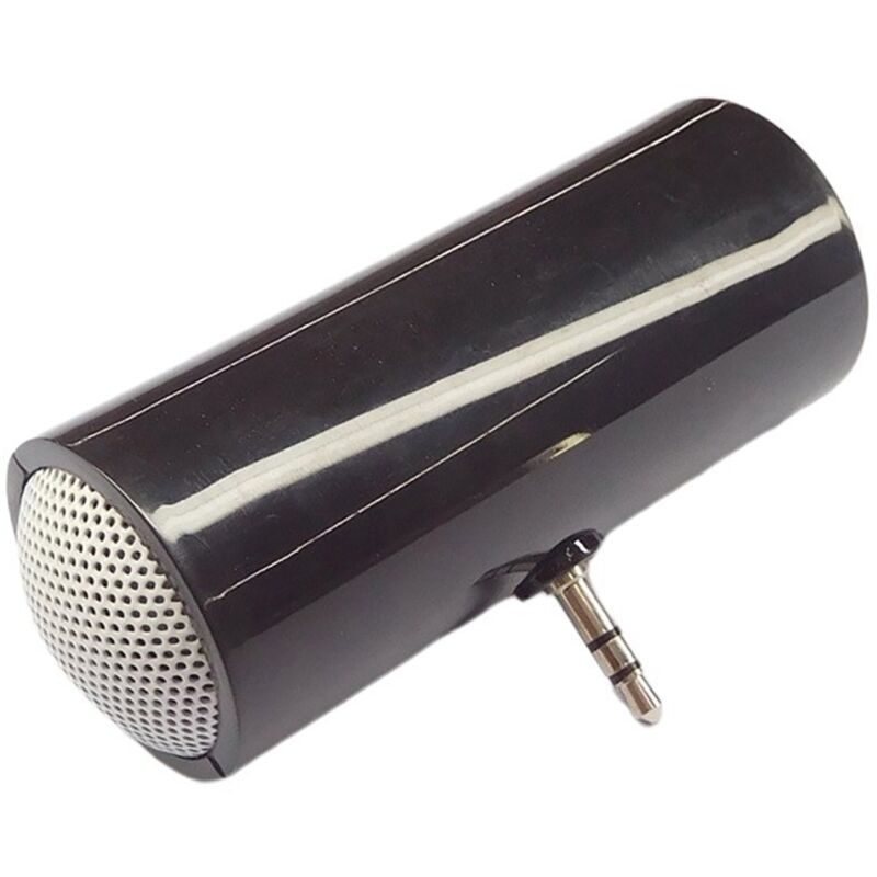 Mini-Lautsprecher, 3,5 Mm, Tragbarer Lautsprecher, Mini-Verstärkerlautsprecher, Plug-And-Play, für Mobiltelefone und Tablets, Schwarz