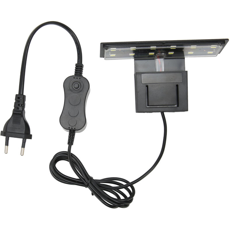 Mini-LED-Klemmleuchte für Aquarien, weißes Licht, superhell, für Wasserpflanzen und Fische, EU-Stecker 220 V