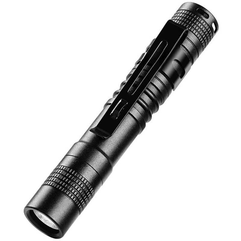 Mini-LED-Taschenlampe, 9 cm Aluminium-LED-Taschenlampe mit Clip, 200 Lumen Stiftlicht, tragbare wasserdichte Taschenlampe für Heimwerker, Arbeit, 1