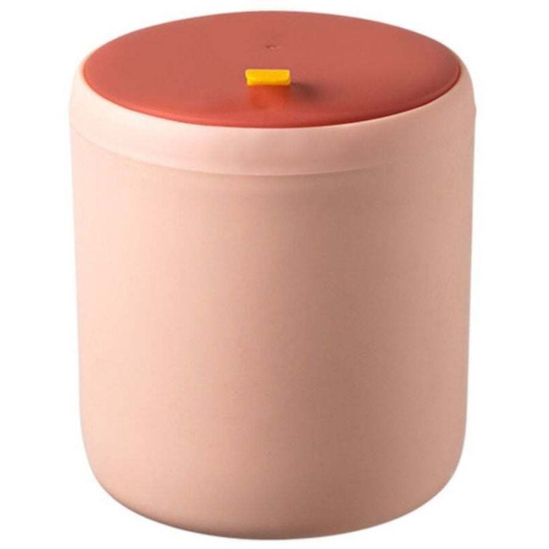 Mini-Mülleimer für den Schreibtisch, Mülleimer für den Heimtisch, Kunststoff, Mülleimer für Bürobedarf, Abfalleimer, Kleinigkeiten, Fassbox, Pink