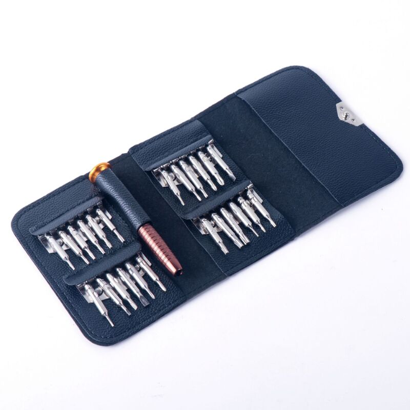 Aiperq - 25-in-1 Mini-Präzisions-Schraubendreher-Set, Schraubendreher-Set, Reparaturwerkzeuge für iPhone, Laptop, Uhr, Schmuck, Spielzeug, Brillen