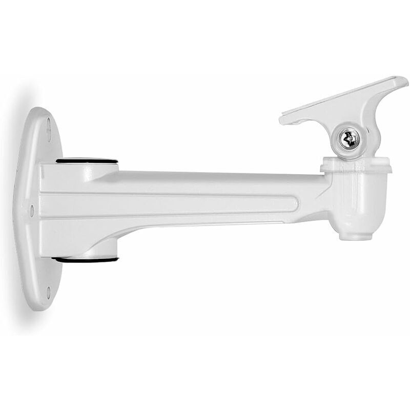 Mini-Projektor-Wandhalterung, 3 kg Tragkraft, Länge 16–20 cm, Aluminiummaterial, für CCTV/Kamera/Projektor/Webcam – 360°-Drehung (weiß)