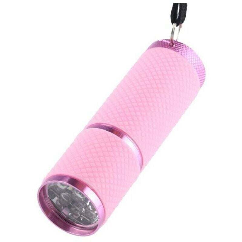 Mini-Taschenlampe, kleine wasserdichte Taschenlampe mit Trageschlaufe, tragbare Mini-Taschenlampe (Pink)