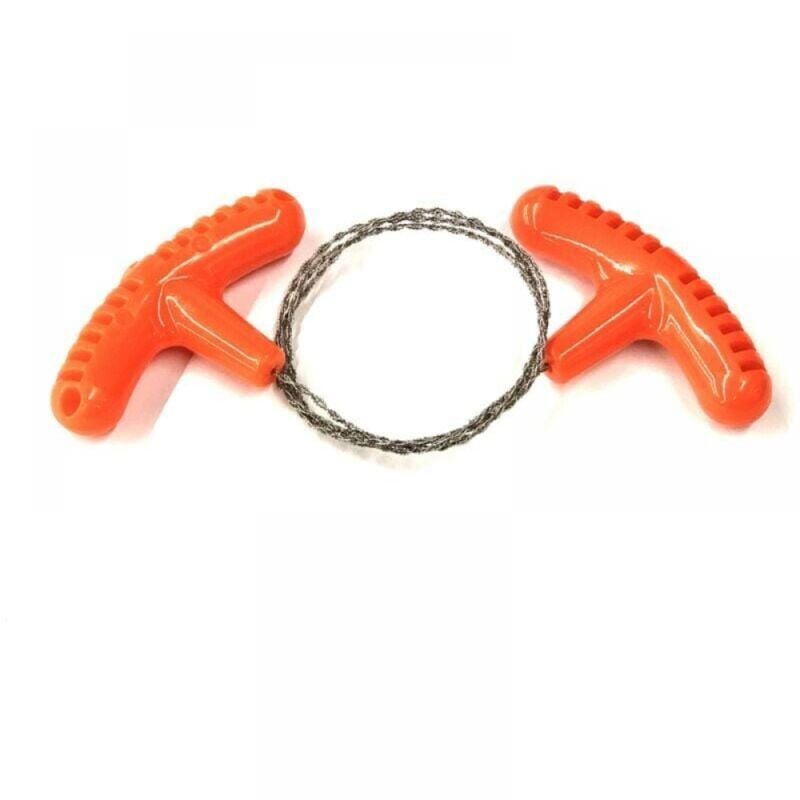 Cyslmuk - Mini-Taschensäge für den Außenbereich mit PP-Griff, Camping-Survival-Drahtsäge, Drahtsäge aus Edelstahl, Wassergrassäge