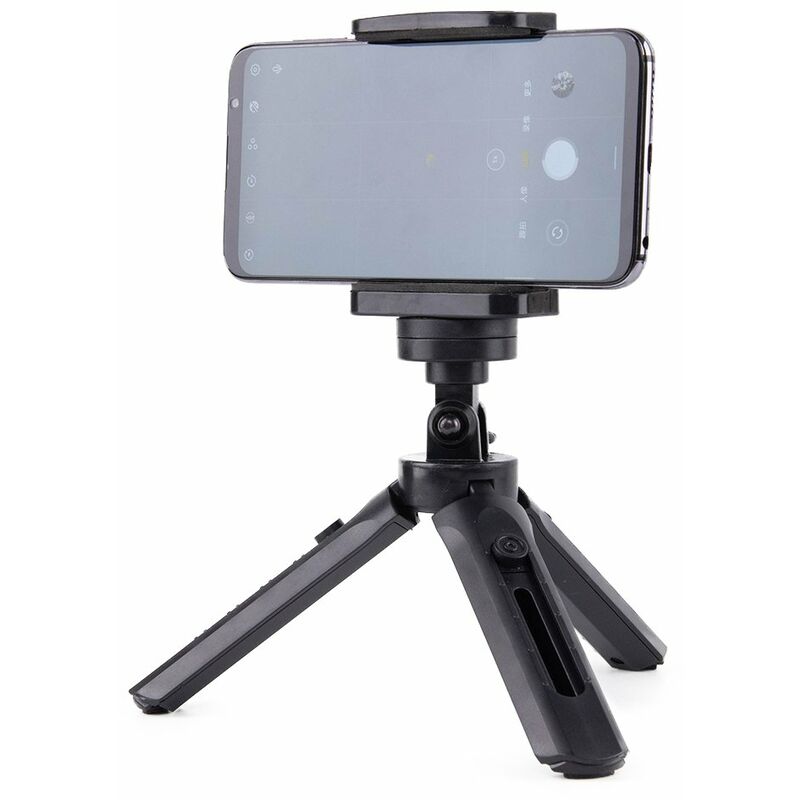 Mini-Telefonständer Kamera-Stativ Selfie-Stick GoPro Griff schwarz