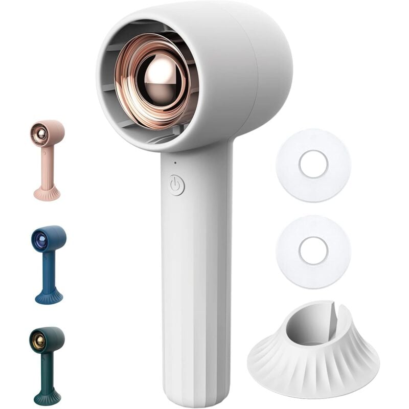 Mini-USB-Ventilator, tragbarer leiser elektrischer Ventilator mit Aromadiffusor, kleiner Akku, mit Desktop-Basis, kühlende Reise, draußen, drinnen.