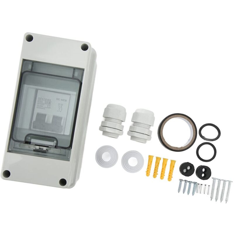 Miniatur-Gleichstrom-Leistungsschalter, 4000 A Abschaltvermögen, 2-poliger 1000-V-Leistungsschalter für netzunabhängige Solaranlagen