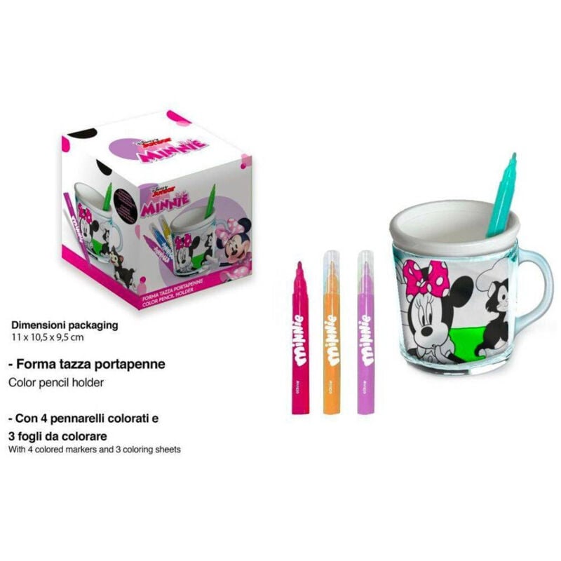 Trade Shop - MINNIE DISNEY MALEN STIFTE CUP MARKER FARBEN GESCHENK -