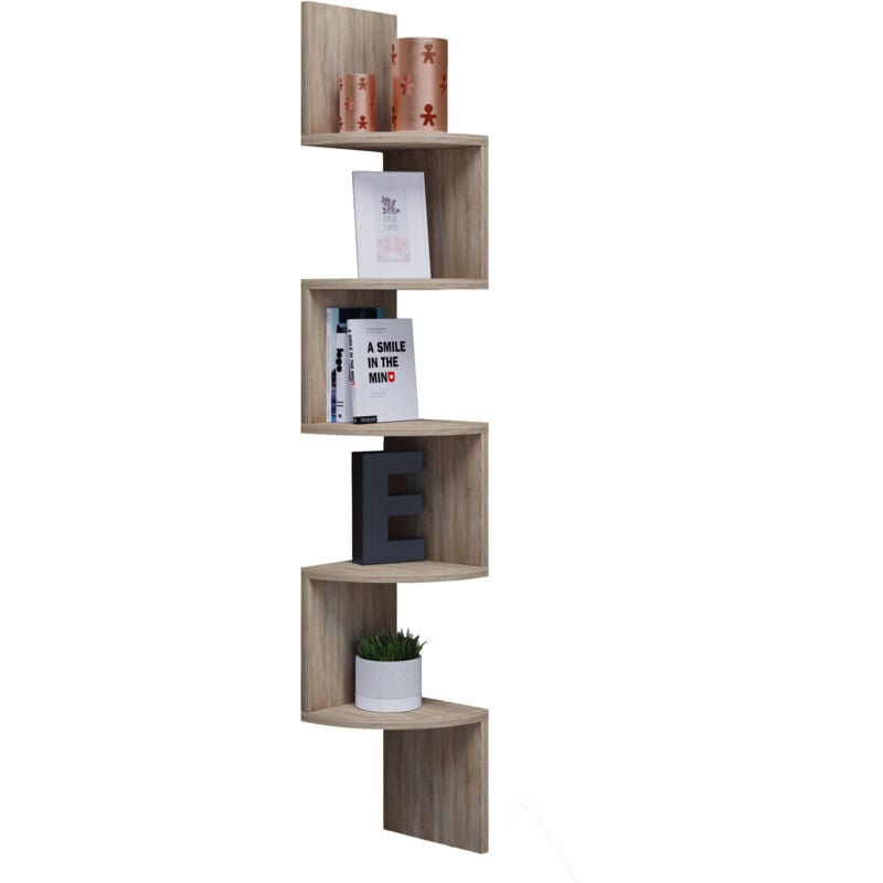 Ebuy24 - Holz Wandregal Deko Eckregal Mintis