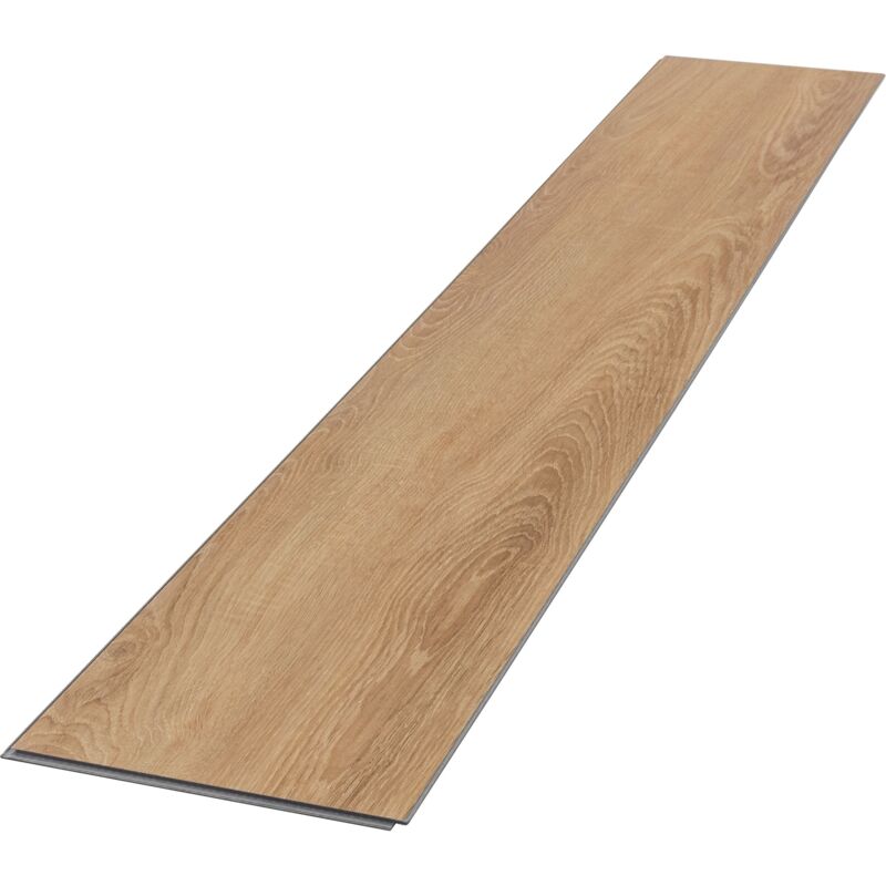 ML-Design Deluxe PVC Bodenbelag, Click Vinyl-Dielen, Vinylboden, 122 cm x 18 cm x 4,2 mm, Dicke 4,2 mm, 7,7m²/35 Dielen, Sandbar Eiche, Braun,
