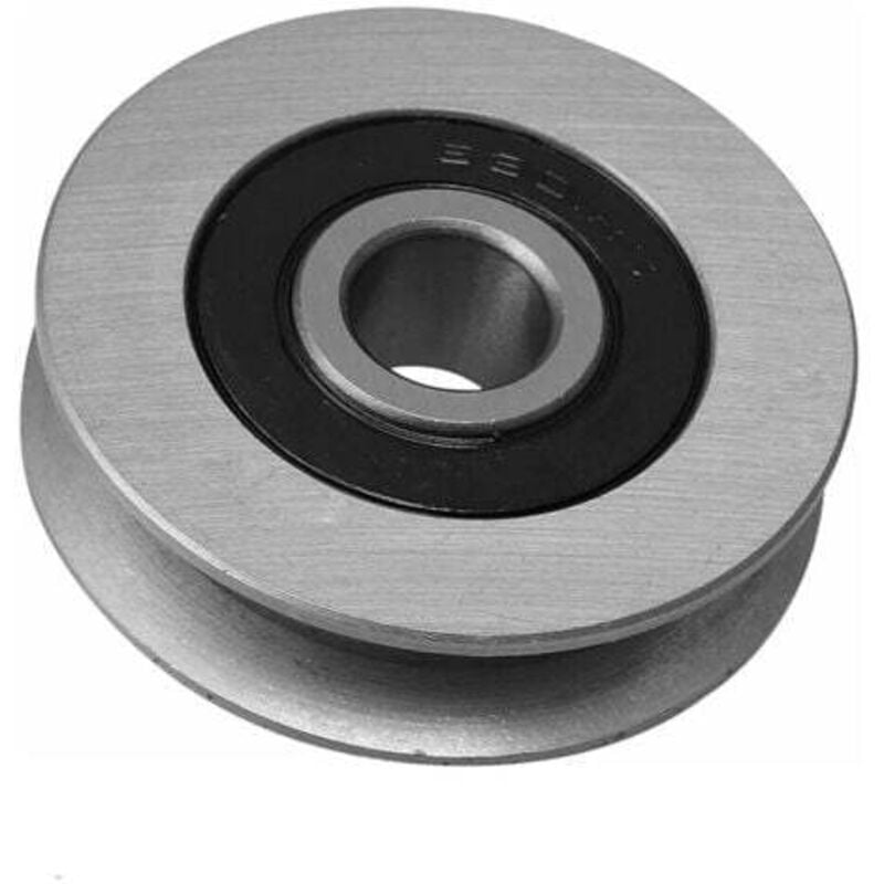 Mm Eisenlager U-förmige Stahlseilrolle für 512 kg Last Lastrolle Anhänger Radlagerrad für Industrieausrüstung(12 x 50 x 13 mm)