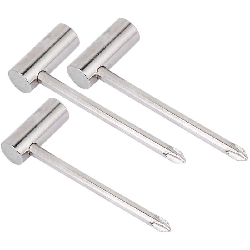 mm/8 mm/6,35 mm Silberner Metall-Inbusschlüssel für Gitarre, Stimmwerkzeug für Musikinstrumente