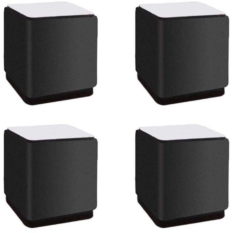 Möbelbeine, quadratisch, Kohlenstoffstahl, Möbelerhöhung, Tischbein, Sofabein, fügen Sie 5 cm hohen Bodenschutz für Betten, Sofas und Kleiderschränke