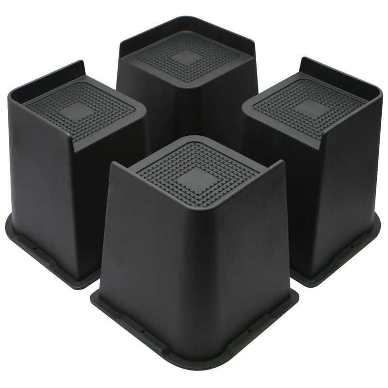 Möbelbeinerhöhungen 4 Zoll 6 Zoll 8 Zoll, übergroße Möbelerhöhungen, halten bis zu 6000 lbs, erhöhen 4 Zoll für Sofa, Tisch, Stuhl (4er-Pack,