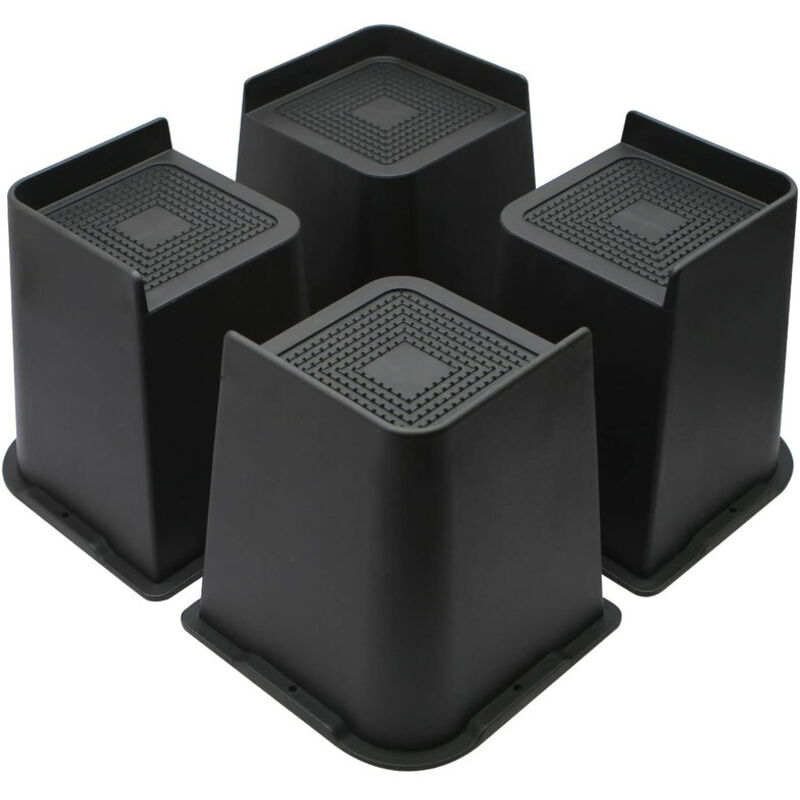 Möbelbeinerhöhungen 4 Zoll 6 Zoll 8 Zoll, übergroße Möbelerhöhungen, halten bis zu 6000 lbs, erhöhen 4 Zoll für Sofa, Tisch, Stuhl (4er-Pack,