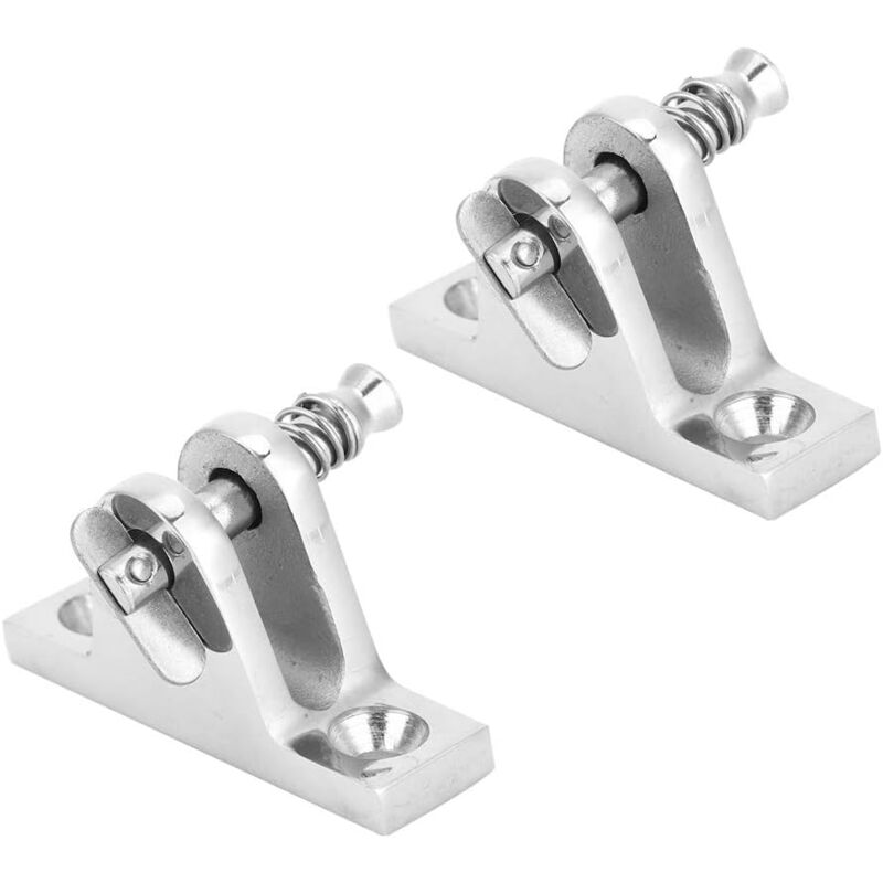 Dolaso - Möbelbeschläge 2 Stück Marine-Deckscharnierhalterung 55 x 18 mm Edelstahl 316 Heavy Duty Marine Fitting Hardware-Zubehör für Boote