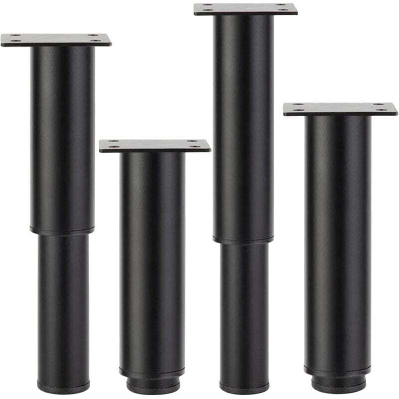 Möbelzubehör, Möbelfüße, Tischbeine, Küchenbeine, Metallmöbelfüße, Metallbeine, für Sofa, Stuhl, Tisch, Fernseher, 4 Stück 20–37 cm