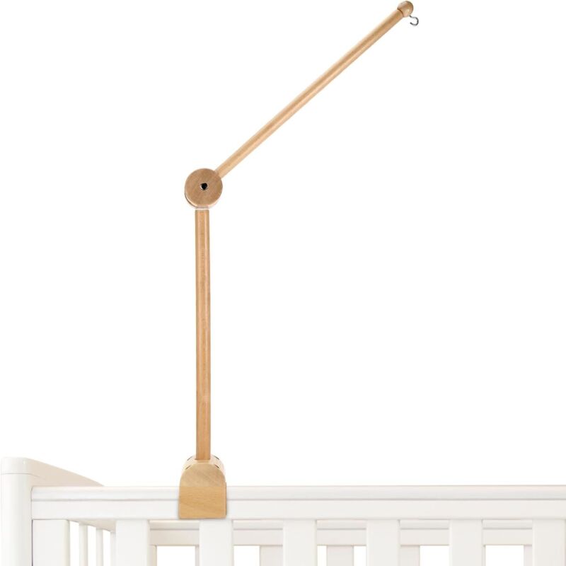 Mobile-Ständer für Babybetten, höhenverstellbarer Mobile-Ständer aus Holz, geeignet für Kinderbetten, zum Aufhängen von Windspielen und Wickeltischen