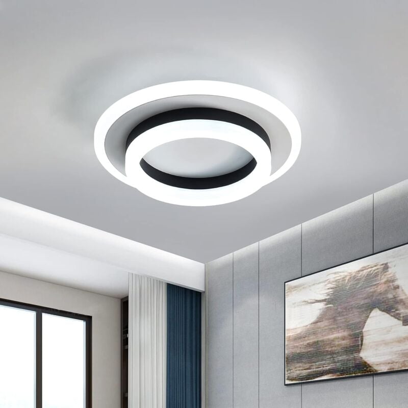 Comely - Moderne LED-Deckenleuchte, 24 w Deckenleuchte, 1920 Lumen 6000 k, kaltweiße 20 cm Deckenleuchte, für Schlafzimmer, Wohnzimmer