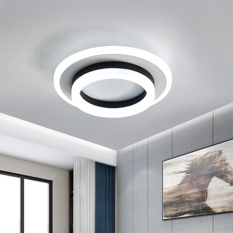 Comely - Moderne LED-Deckenleuchte, 24 w Deckenleuchte, 1920 Lumen 6000 k, kaltweiße 20 cm Deckenleuchte, für Schlafzimmer, Wohnzimmer
