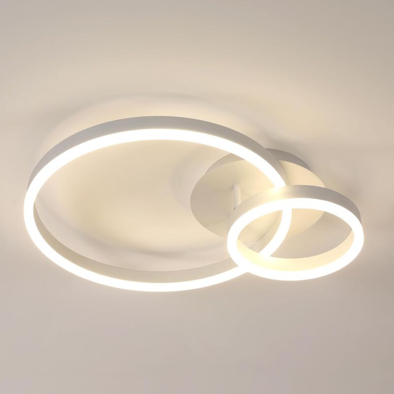 Moderne LED-Deckenleuchte 42W 4725LM, Runde Deckenleuchte Ø50cm, Acryl-Deckenleuchte für Wohnzimmer, Schlafzimmer, Küche, Flur, Neutralweißes Licht