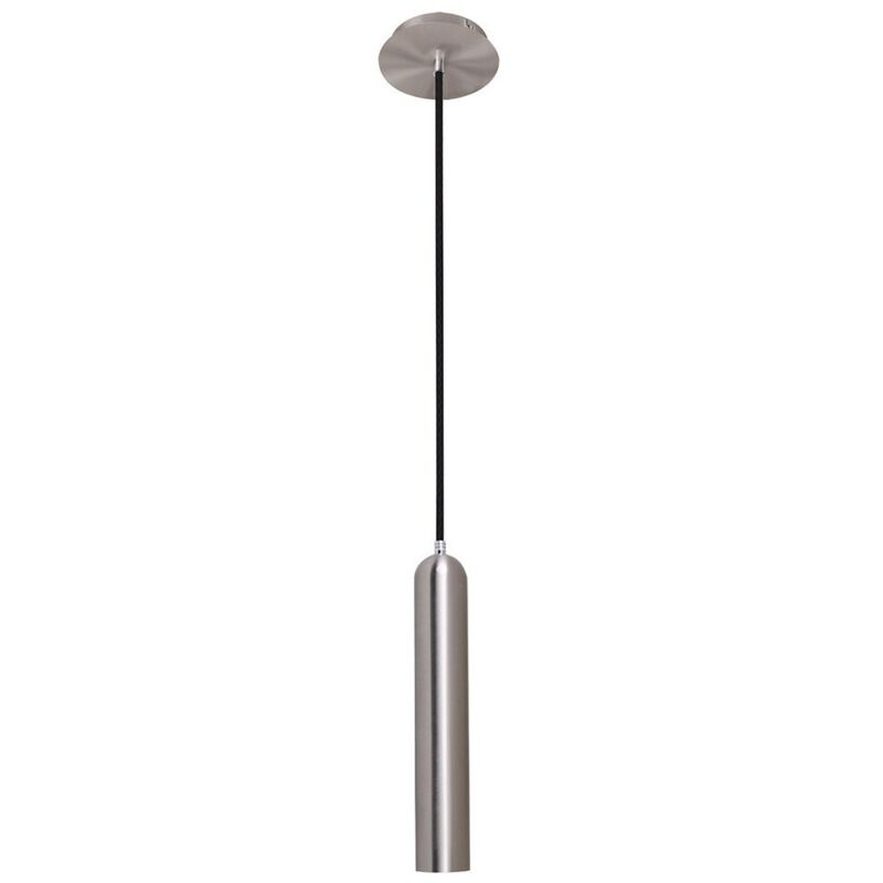 Athan sn - Moderne hängende Pendelleuchte Chrom 1 mit Satin Nickel Shade, GU10 - Italux