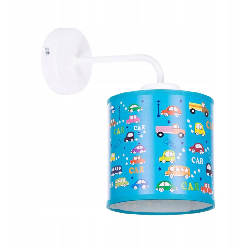 Moderne Wandleuchte mit Cars-Lampenschirm