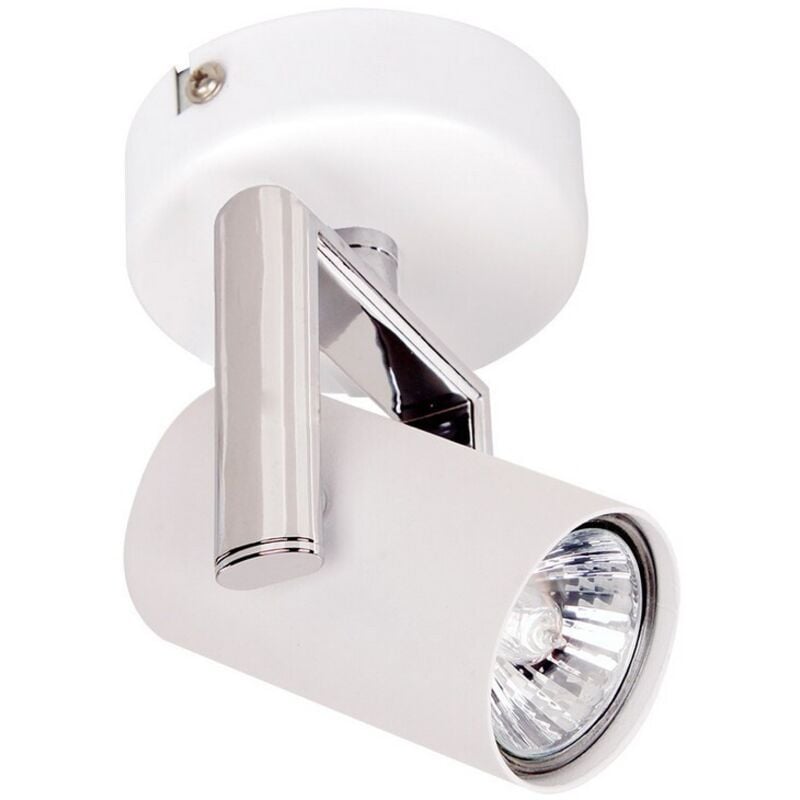 Italux Bland - Moderne Scheinwerfer Weiß 1 Licht mit weißer Matt Shade LED, GU10