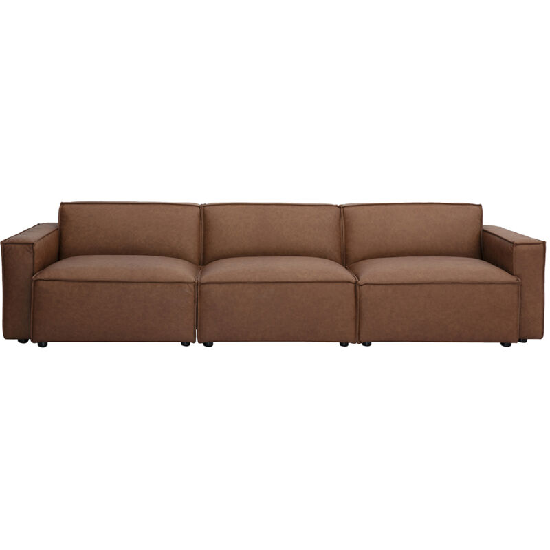 Modulares Vintage Sofas aus Leder mit 4 Sitzplätzen SPLIT