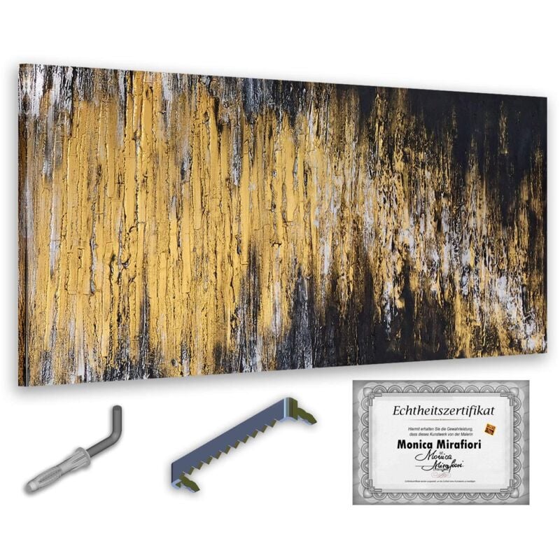 Monica Mirafiori I 100% HANDGEMALT I Gemälde Avantgarde 140x70cm Gemälde Handgemalt Acrylgemälde Sehr großes Acrylbild I Moderne Kunst I Kunstbilder