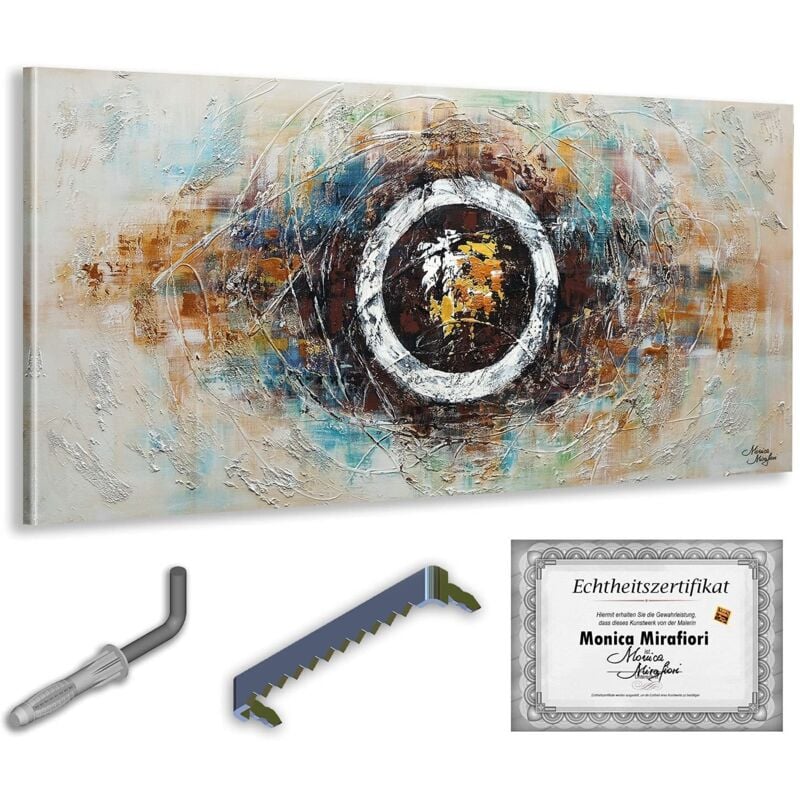 Monica Mirafiori I 100% HANDGEMALT I Gemälde Desire 140x70cm Gemälde Handgemalt Acrylgemälde Sehr großes Acrylbild I Moderne Kunst I Kunstbilder