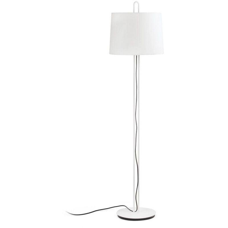 Faro montreal - Stehlampe Round Tappered Shade White, E27