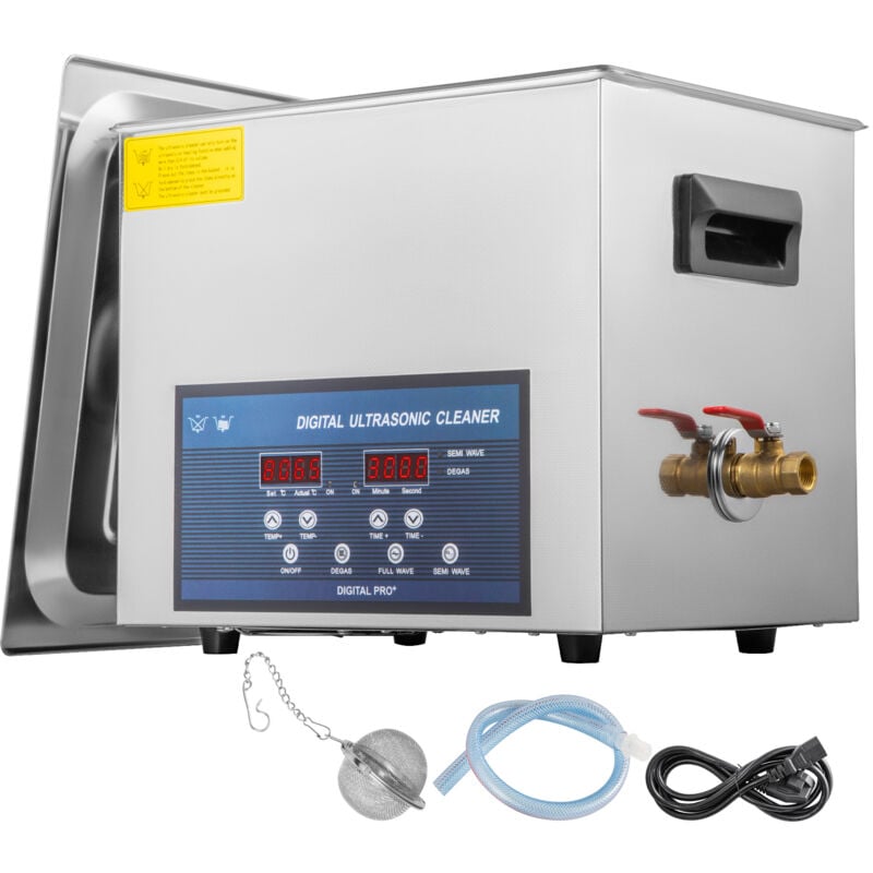 10L Dual-Freq 28/40KHz Ultraschallreiniger mit Heizung, für Schmuck, Brillen, Ringe, Zahnersatz, Schaltkreise, Industrieteile, Silberreinigung