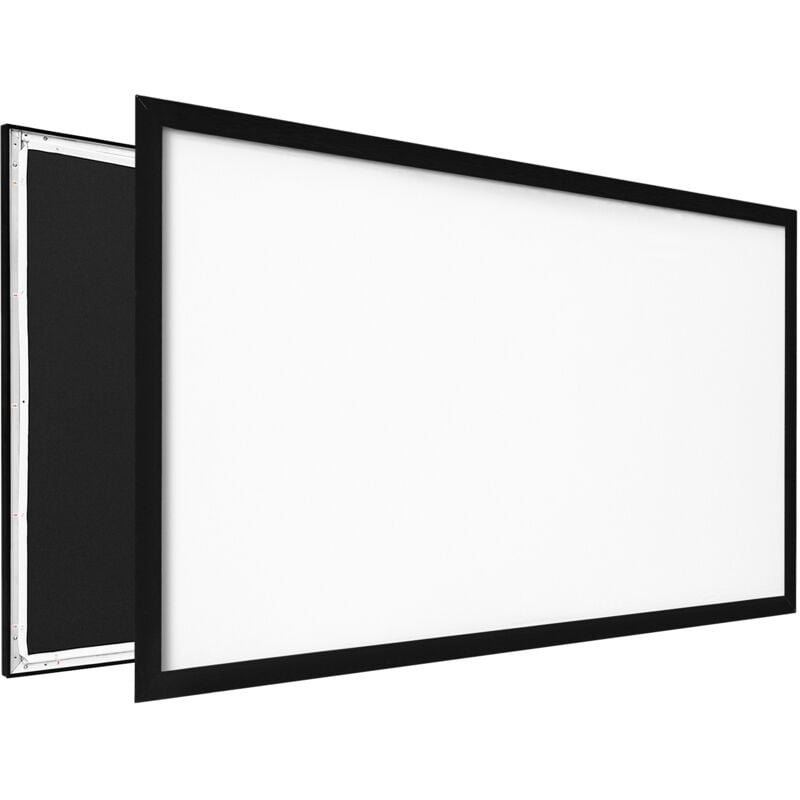 110-Zoll-Projektionsleinwand 16:9 4K hd mit festem Rahmen für Heimkino und den Einsatz im Freien - Mophorn