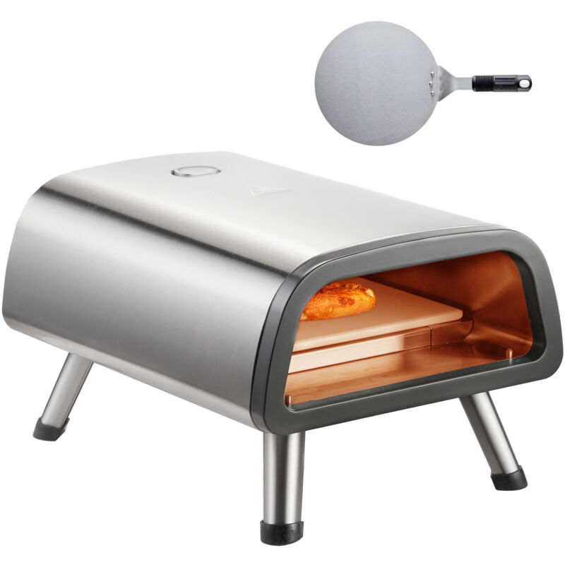 12' Elektrischer Pizzaofen - 850°F, Edelstahl, tragbar für Zuhause und draußen - Mophorn